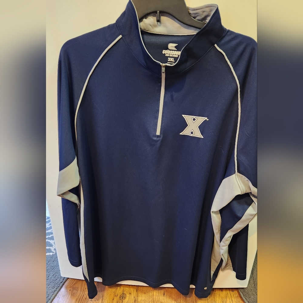 Xavier University Men's Navy Sweater